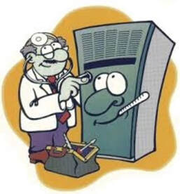 cartoon of furnace